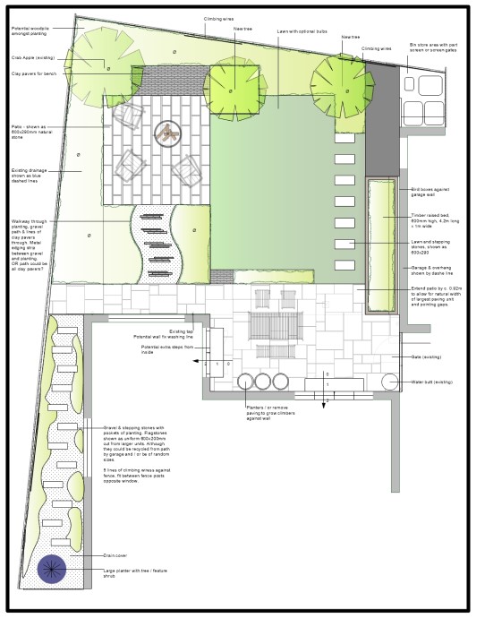 Plan for a new build in Surrey